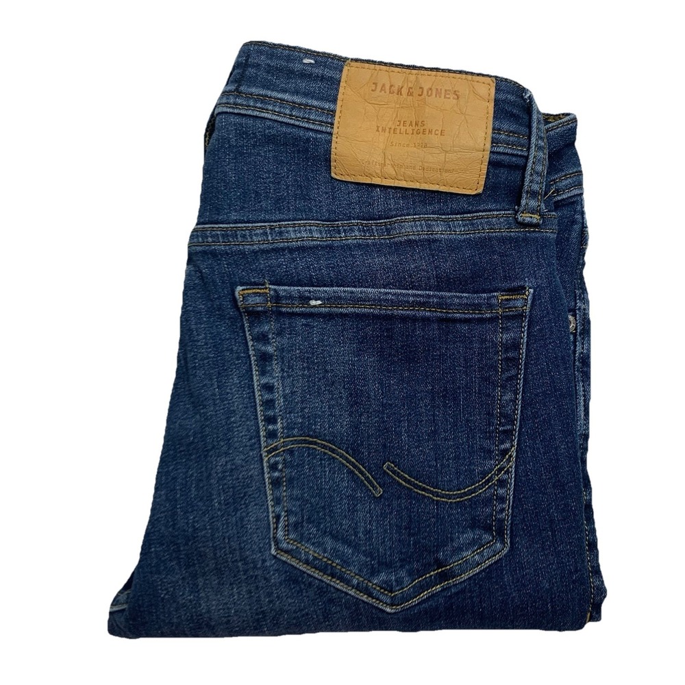 Jack & Jones Slim Straight Dark Blue Jeans